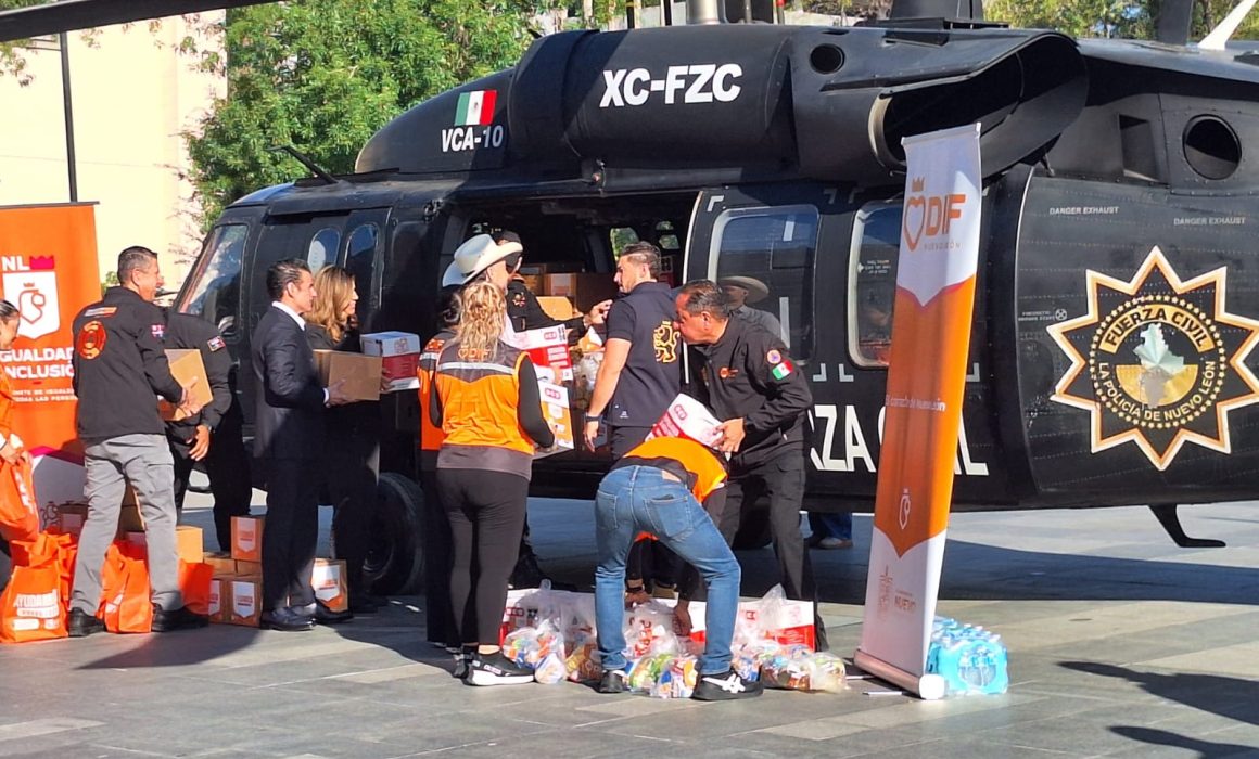 Nuevo León envía ayuda humanitaria a estados afectados y al Caribe