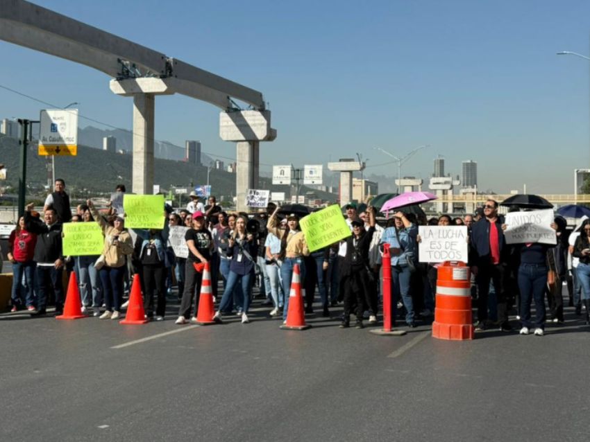 Trabajadores del Poder Judicial realizan paro nacional en Nuevo León